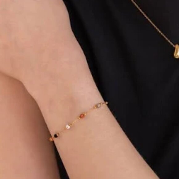 Lulu Beaded Stone Bracelet/Brand New - Picture 5 of 11